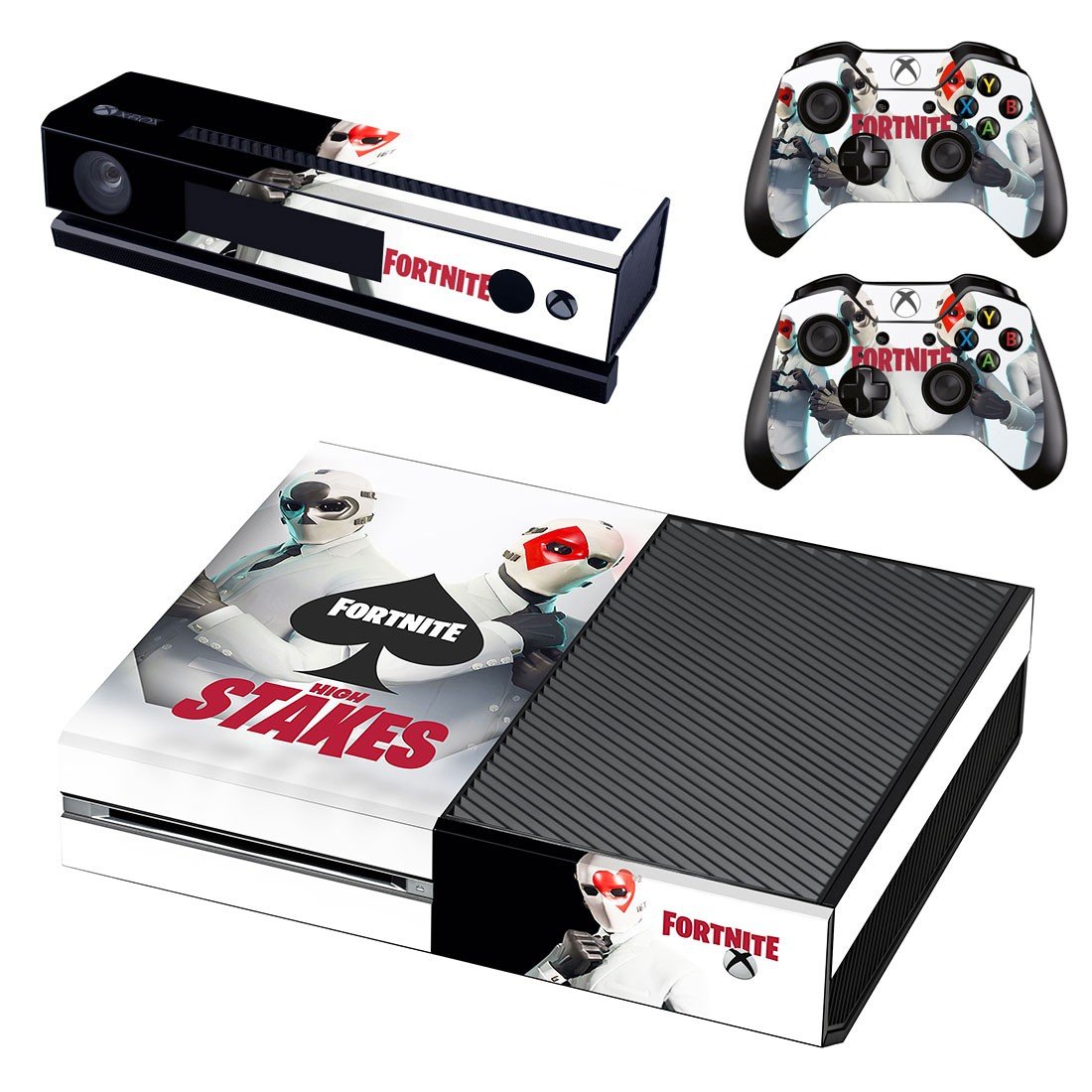 Fortnite high stakes decal skin sticker for Xbox One console and controllers