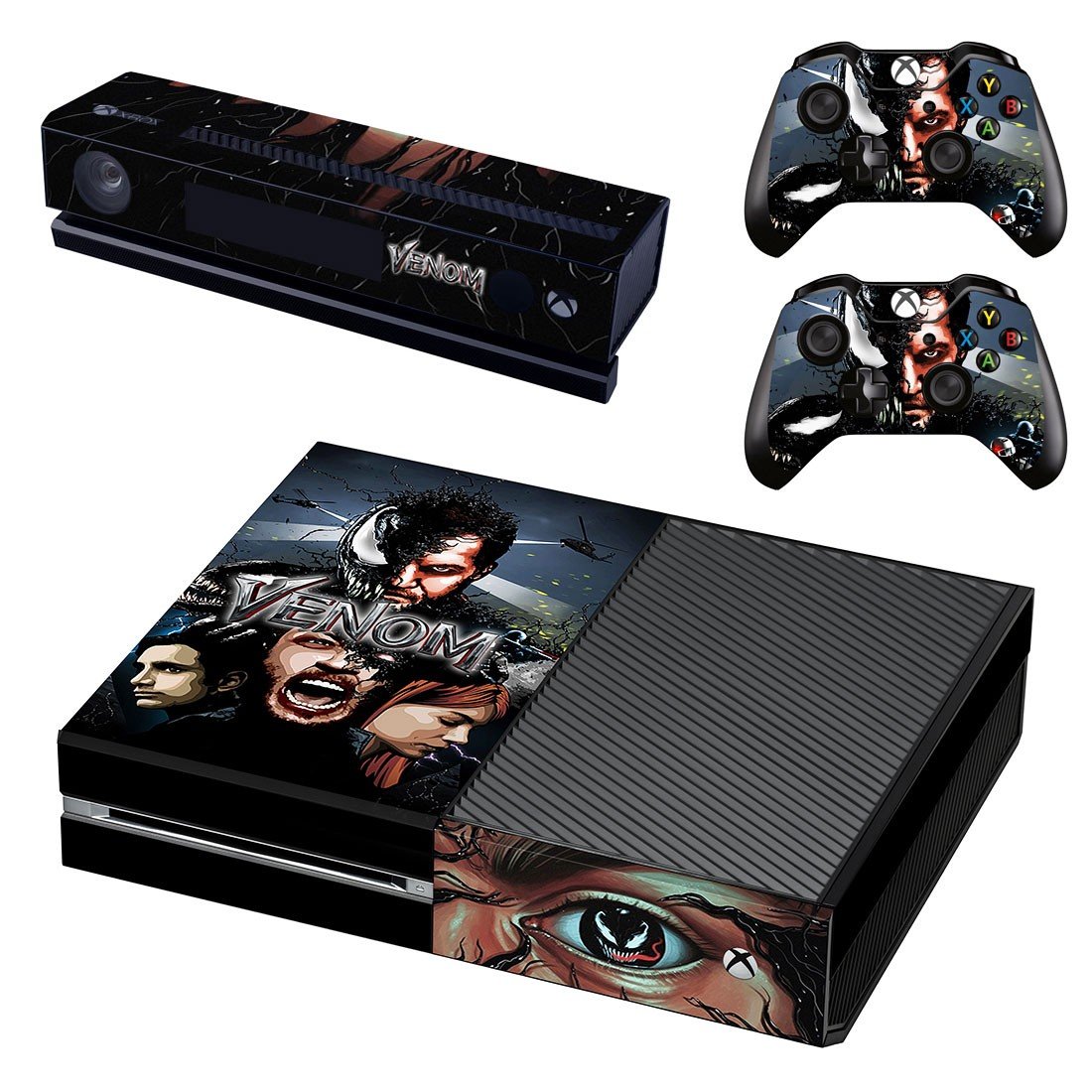 Venom decal skin sticker for Xbox One console and controllers