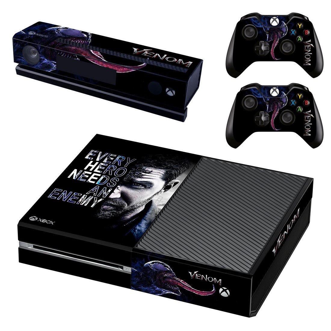 Venom decal skin sticker for Xbox One console and controllers