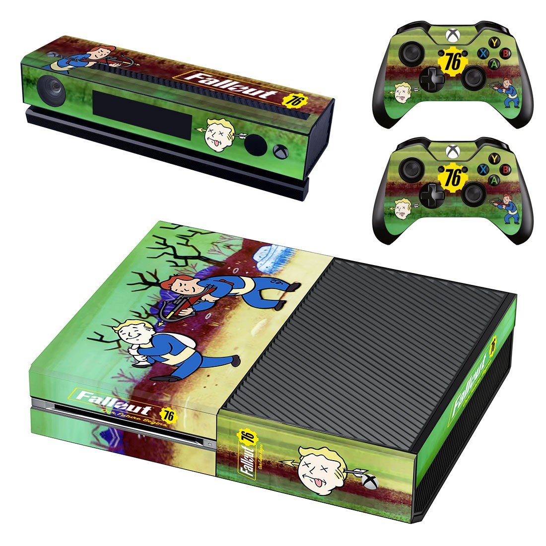 Fallout 76 decal skin sticker for Xbox One console and controllers