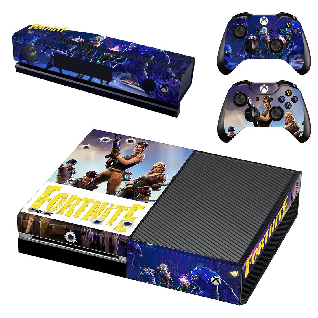 Fortnite decal skin sticker for Xbox One console and controllers