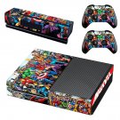 Super Heroes decal skin sticker for Xbox One console and controllers