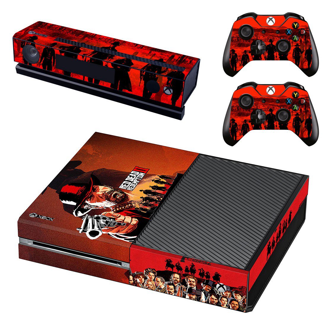 Red Dead Redemption 2 decal skin sticker for Xbox One console and controllers