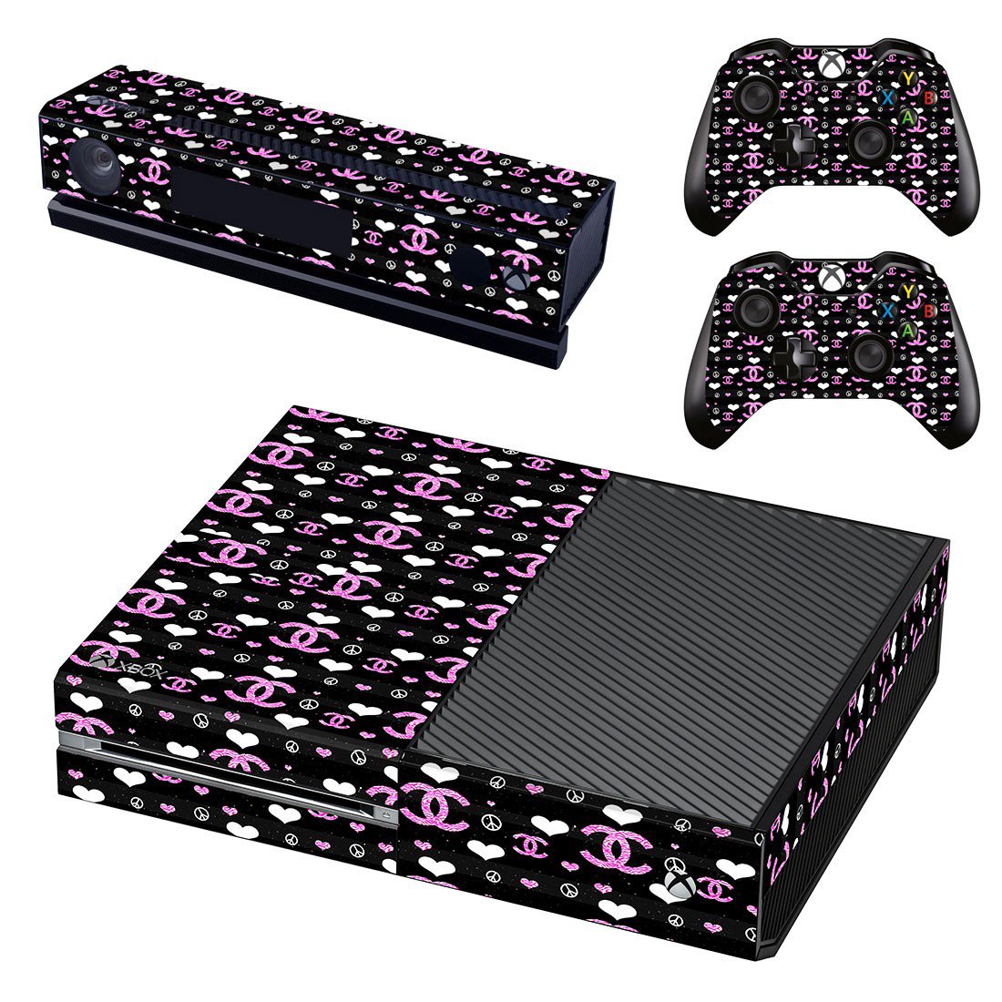 Chanel Rouge Coco decal skin sticker for Xbox One console and controllers