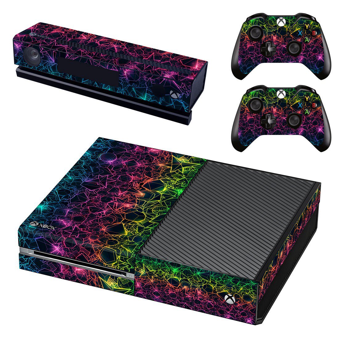 Tech wallpaper decal skin sticker for Xbox One console and controllers