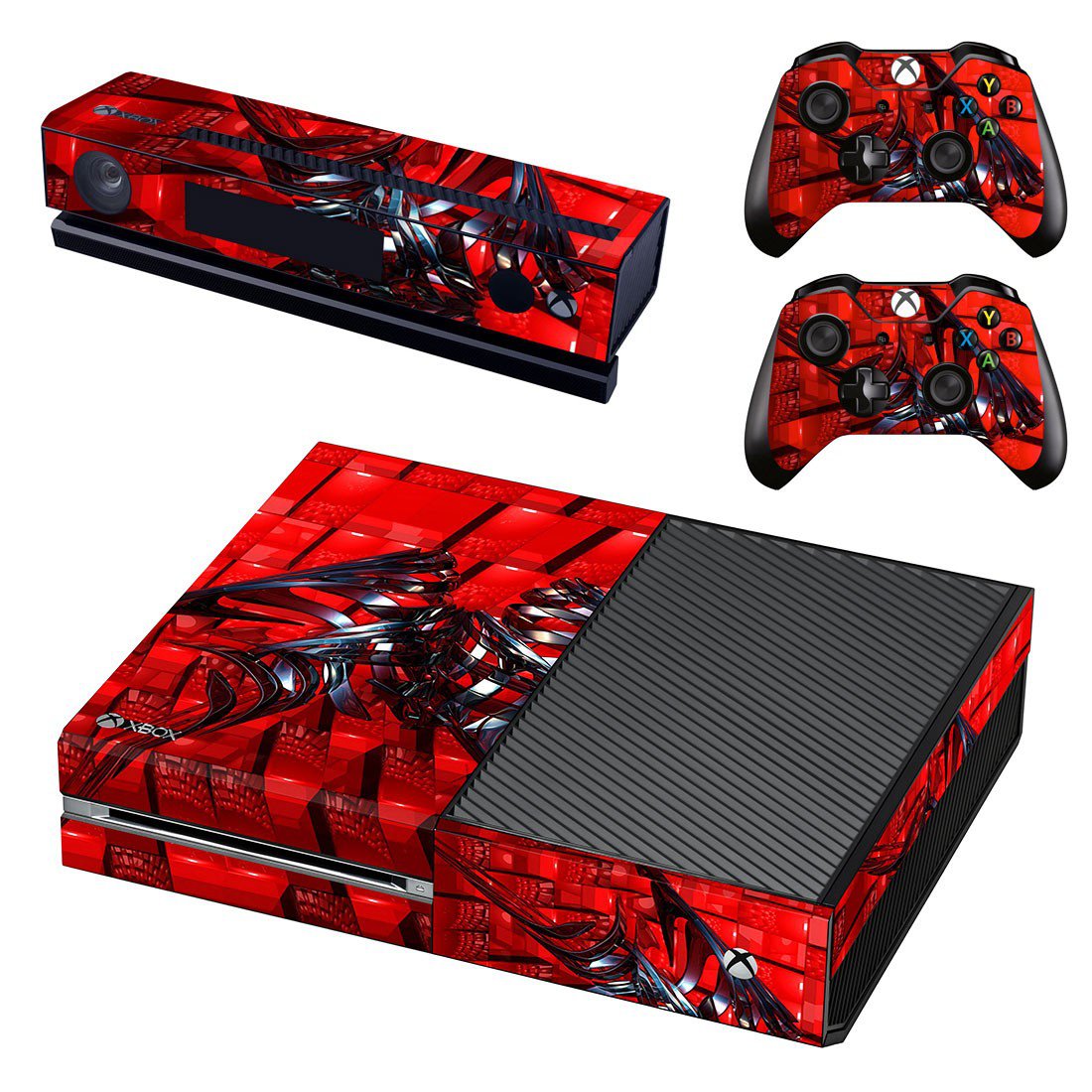 Tech wallpaper decal skin sticker for Xbox One console and controllers