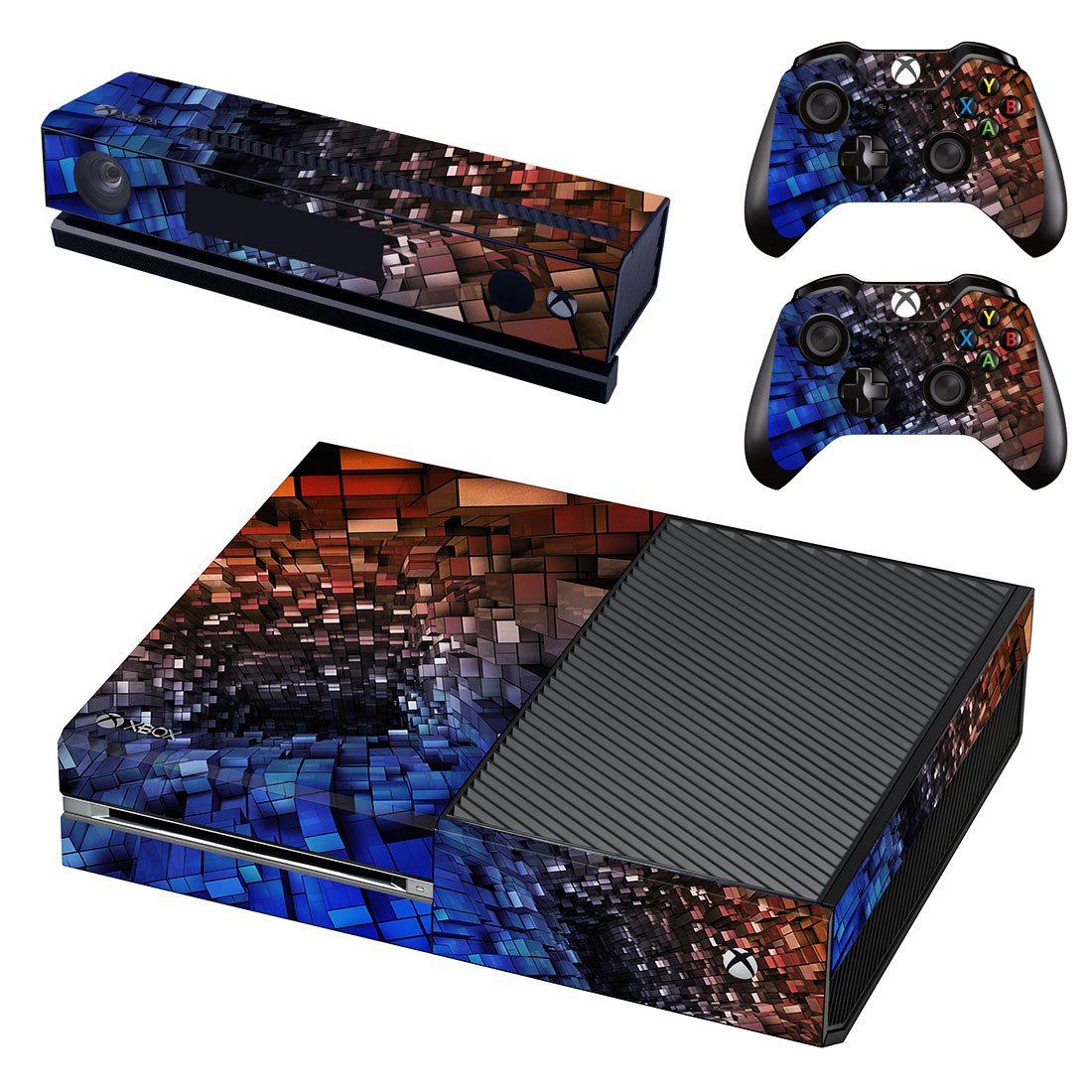 Tech wallpaper decal skin sticker for Xbox One console and controllers