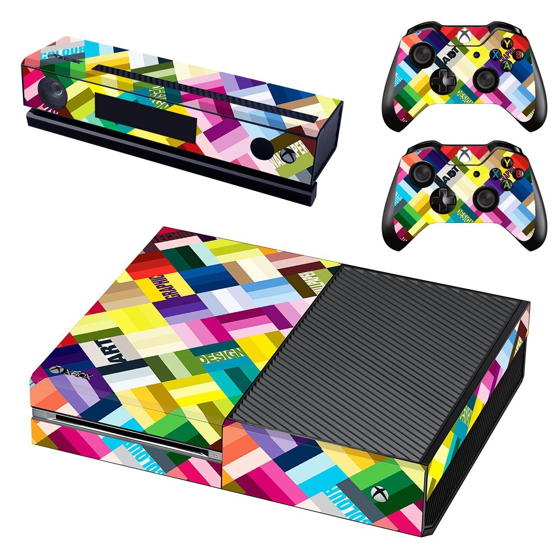Tech wallpaper decal skin sticker for Xbox One console and controllers