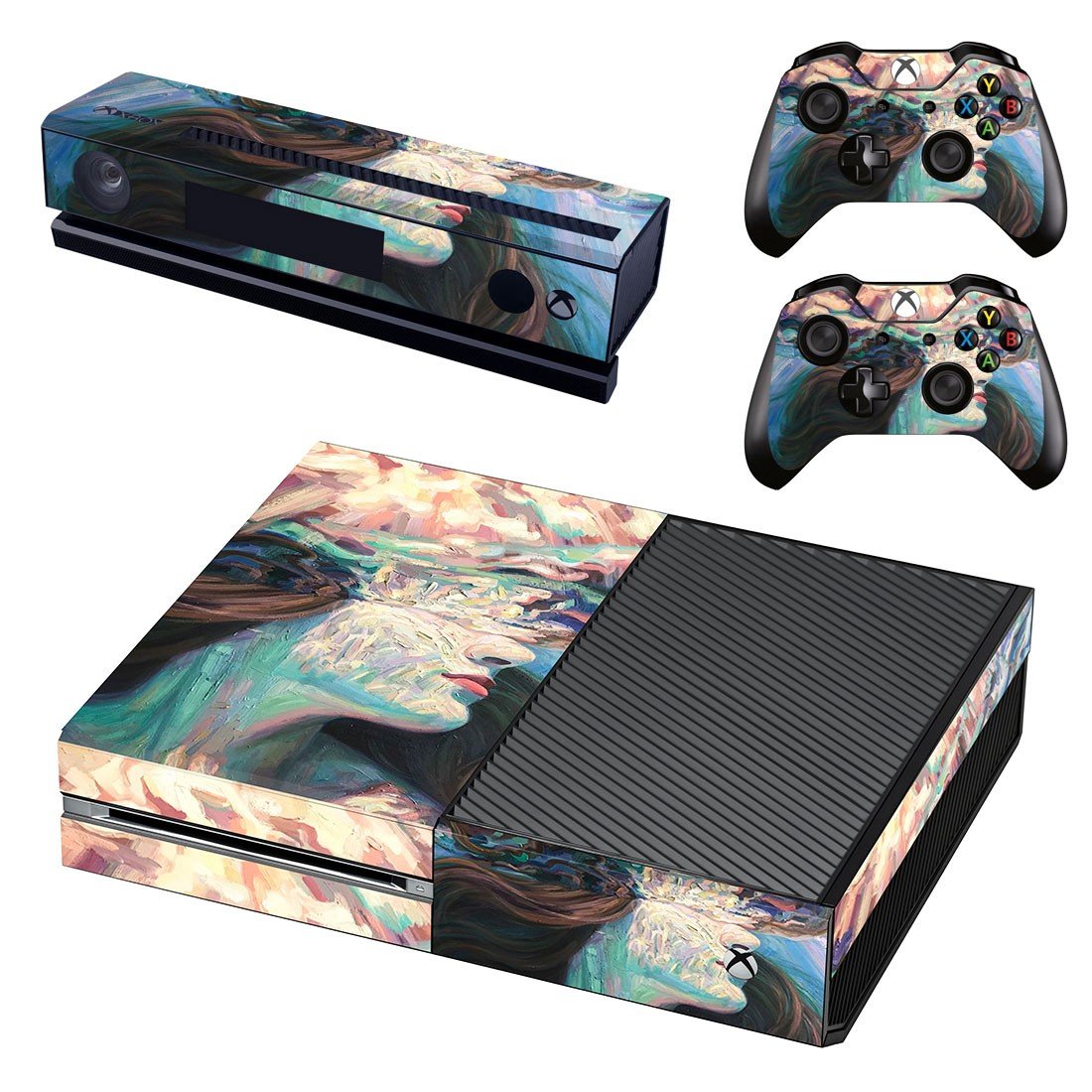 Lady Face decal skin sticker for Xbox One console and controllers