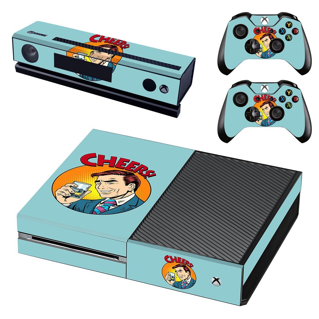 Drinks pop art decal skin sticker for Xbox One console and controllers