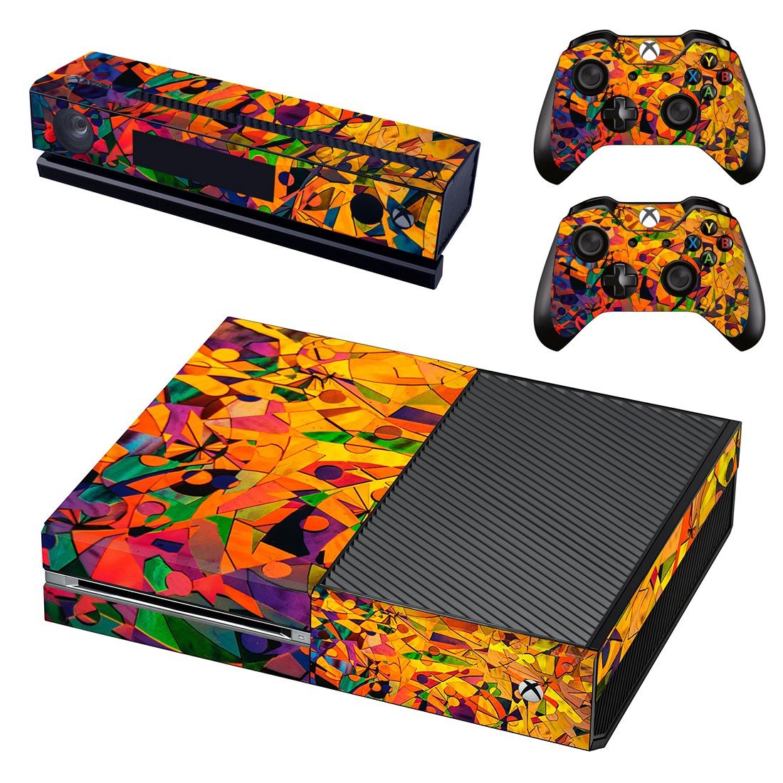 Tech wallpaper decal skin sticker for Xbox One console and controllers