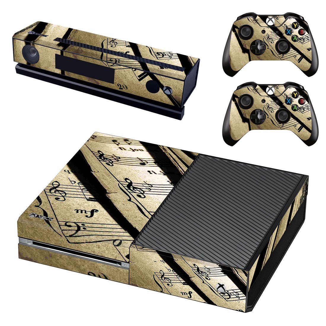 Music sheet decal skin sticker for Xbox One console and controllers