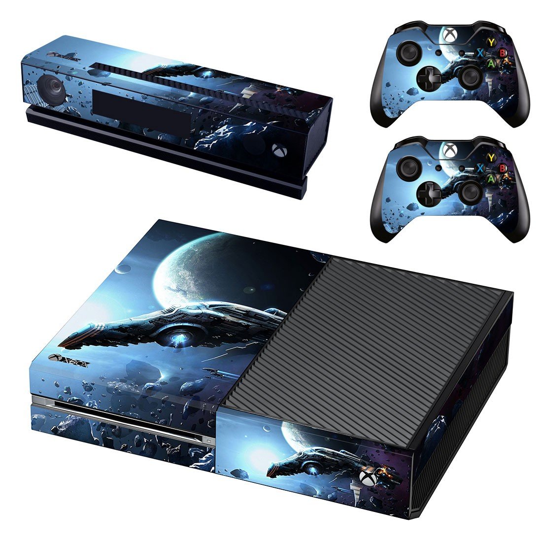 Tech wallpaper decal skin sticker for Xbox One console and controllers