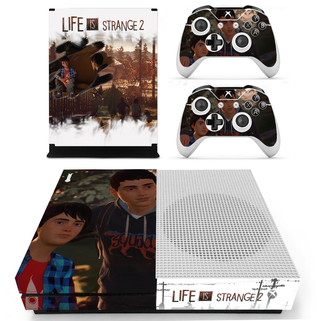Life is Strange 2 decal skin sticker for Xbox One S console and controllers