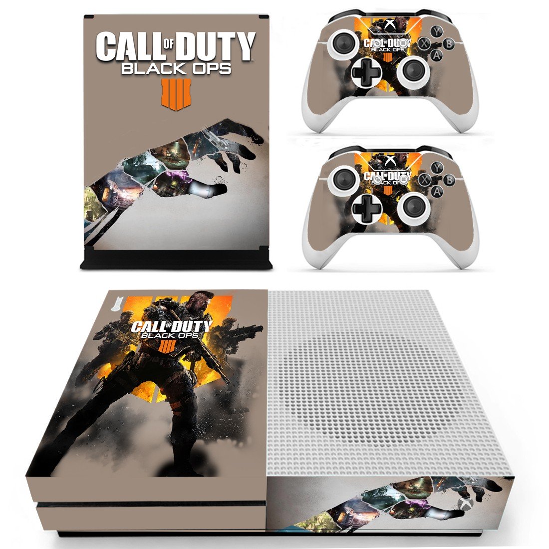 Call of Duty Black ops 4 decal skin sticker for Xbox One S console and controllers