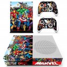 Super Heroes decal skin sticker for Xbox One S console and controllers