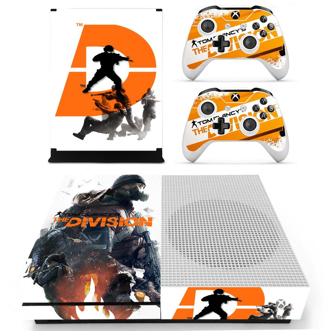 Tom Clancy's The Division decal skin sticker for Xbox One S console and controllers