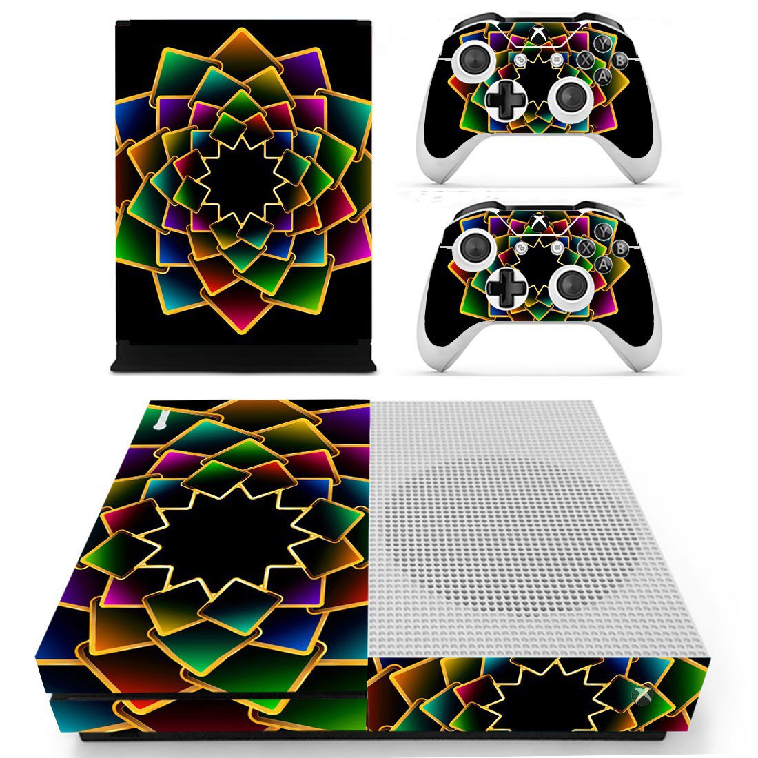 Floral Pattern decal skin sticker for Xbox One S console and controllers
