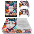 Floral girl decal skin sticker for Xbox One S console and controllers