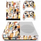 Cat face decal skin sticker for Xbox One S console and controllers