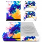 Colors flames decal skin sticker for Xbox One S console and controllers