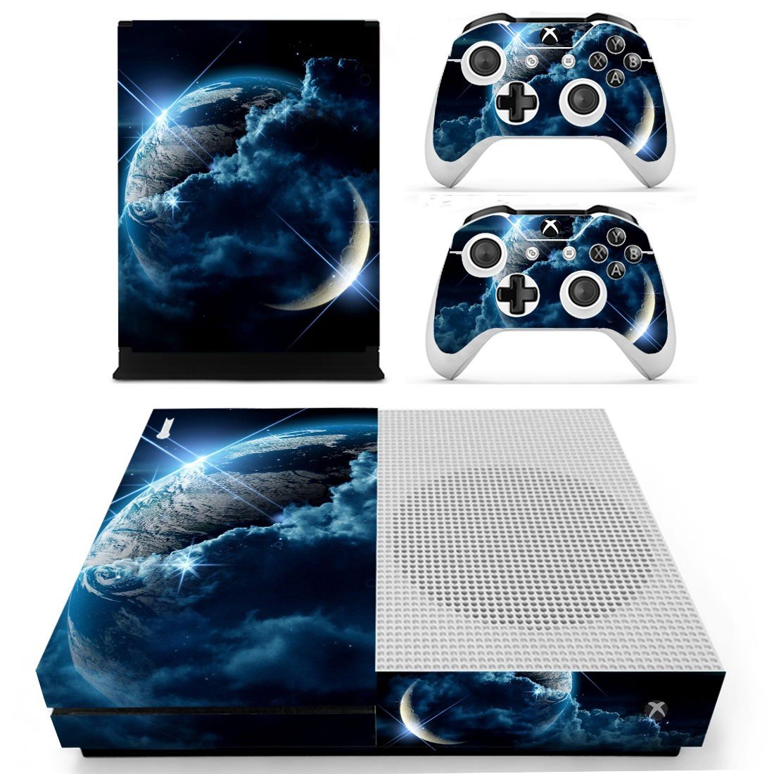 Planet View decal skin sticker for Xbox One S console and controllers