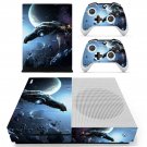Tech wallpaper decal skin sticker for Xbox One S console and controllers