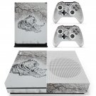 Tiger Clipart decal skin sticker for Xbox One S console and controllers