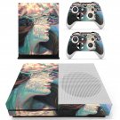 Lady Face decal skin sticker for Xbox One S console and controllers