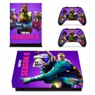 Fortnite decal skin sticker for Xbox One X console and controllers