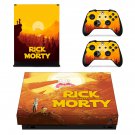 Rick and Morty decal skin sticker for Xbox One X console and controllers