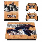 Venom decal skin sticker for Xbox One X console and controllers