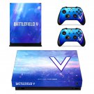 Battlefield 5 decal skin sticker for Xbox One X console and controllers