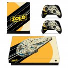 Solo A Star Wars Story decal skin sticker for Xbox One X console and controllers