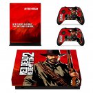 Red Dead Redemption 2 decal skin sticker for Xbox One X console and controllers