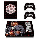 Red Dead Redemption 2 decal skin sticker for Xbox One X console and controllers