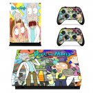 Rick and Morty decal skin sticker for Xbox One X console and controllers