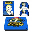Fallout 76 decal skin sticker for Xbox One X console and controllers