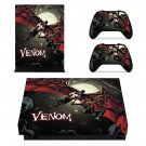 Venom decal skin sticker for Xbox One X console and controllers