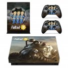Fallout 76 decal skin sticker for Xbox One X console and controllers
