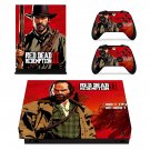 Red Dead Redemption 2 decal skin sticker for Xbox One X console and controllers