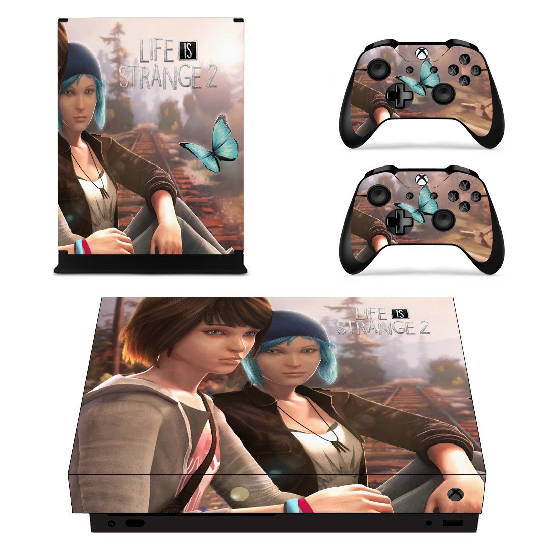 Life is Strange 2 decal skin sticker for Xbox One X console and controllers