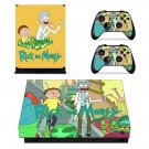 Rick and Morty decal skin sticker for Xbox One X console and controllers