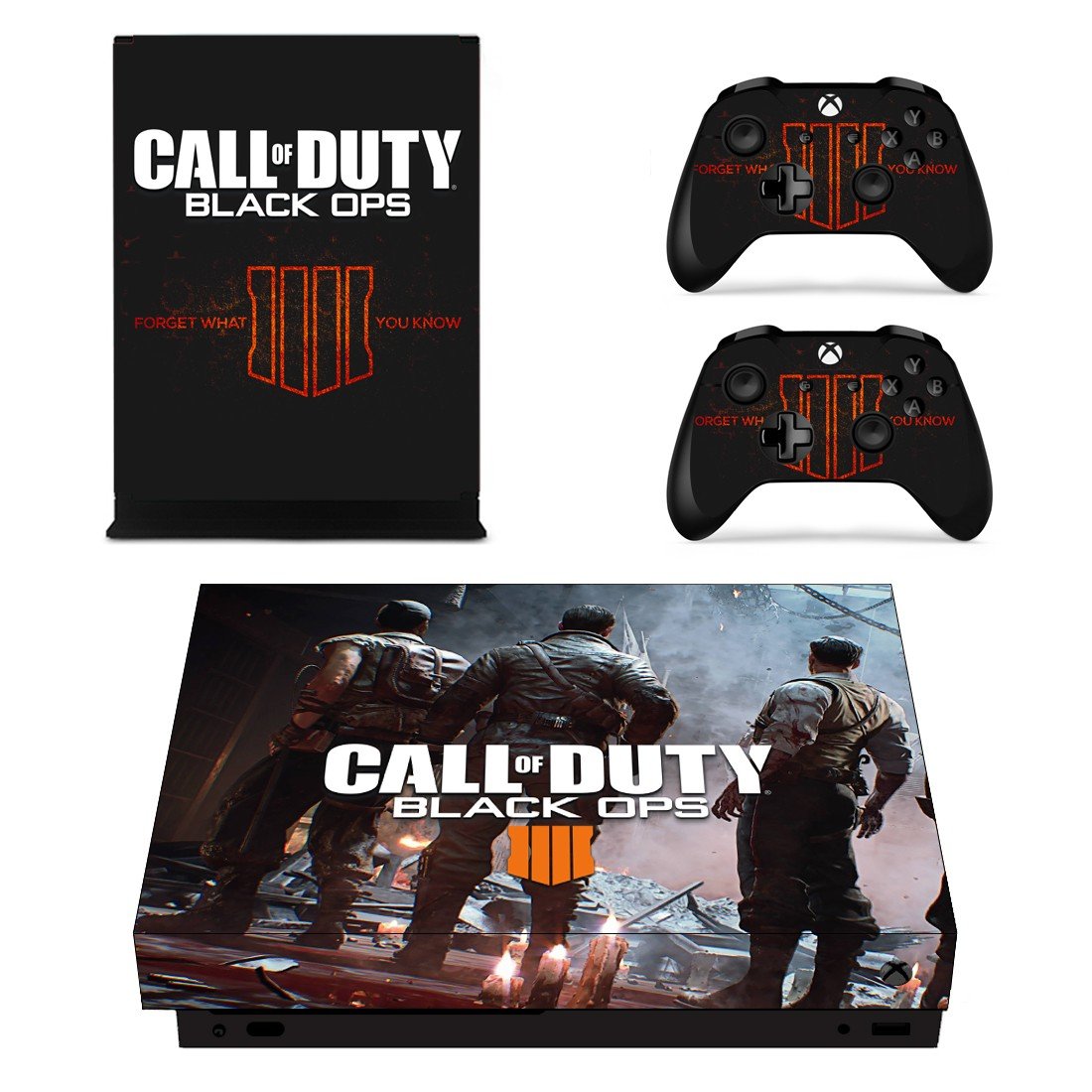 Call of Duty Black ops 4 decal skin sticker for Xbox One X console and controllers