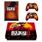 Red Dead Redemption 2 decal skin sticker for Xbox One X console and controllers