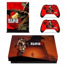 Red Dead Redemption 2 decal skin sticker for Xbox One X console and controllers
