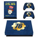 Fallout 76 decal skin sticker for Xbox One X console and controllers