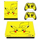 Pokemon go pikachu decal skin sticker for Xbox One X console and controllers