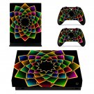 Floral Pattern decal skin sticker for Xbox One X console and controllers