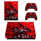 Metal Structure decal skin sticker for Xbox One X console and controllers